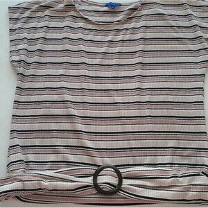 Apt 9 striped top size Large
